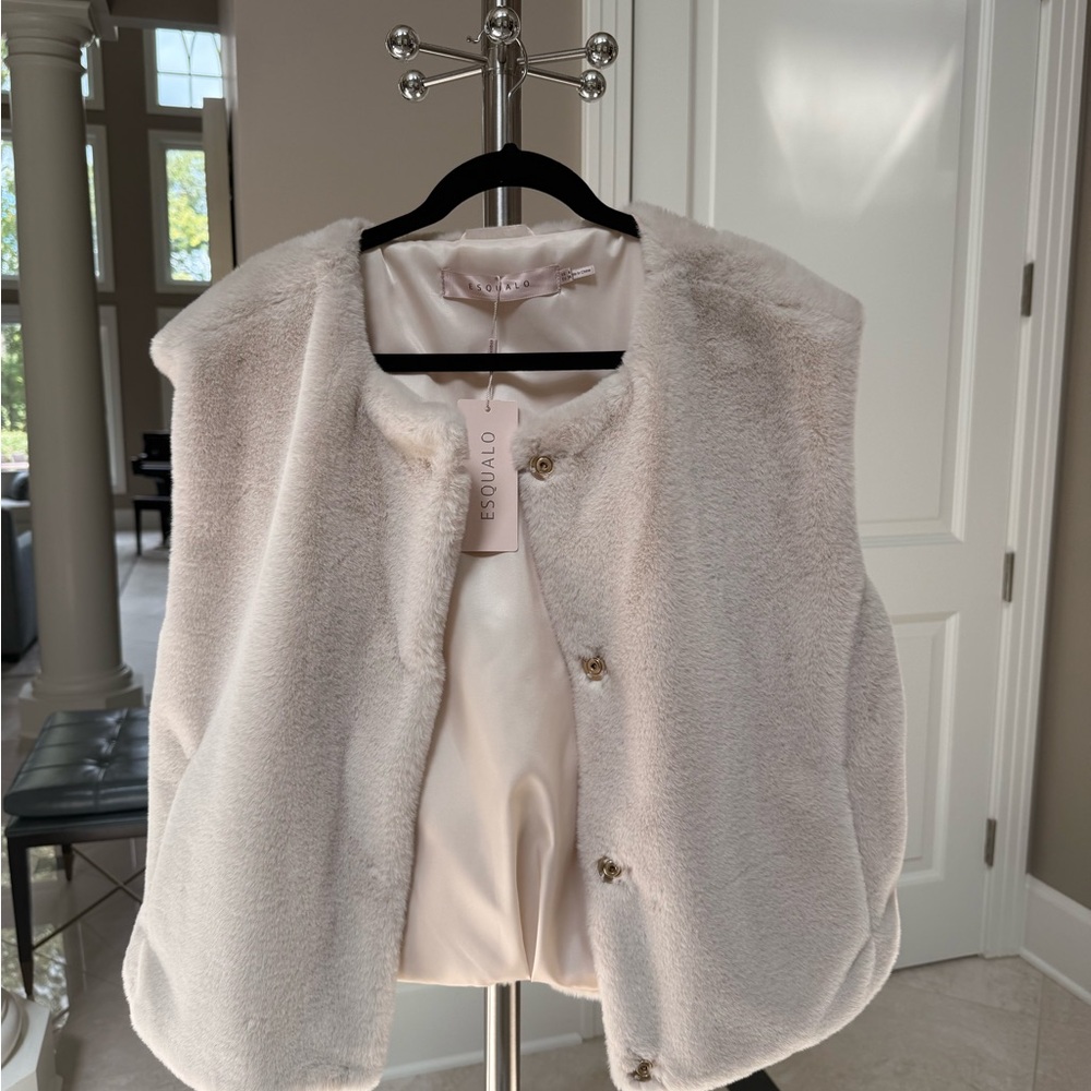 ESQUALO Cream Puffer Jacket